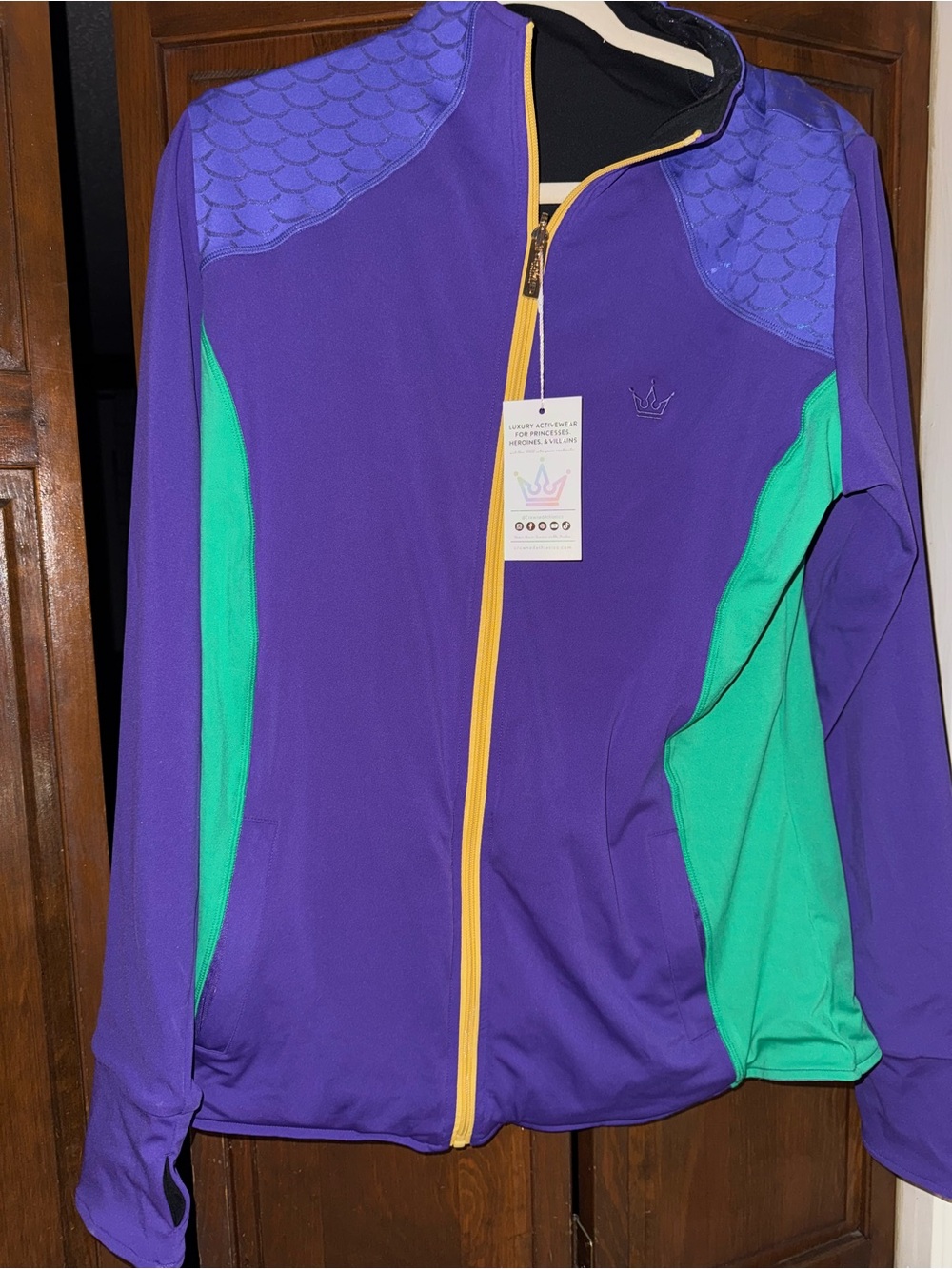 Crowned Athletics Mermaid Princess Reversible Jacket XXL NWT